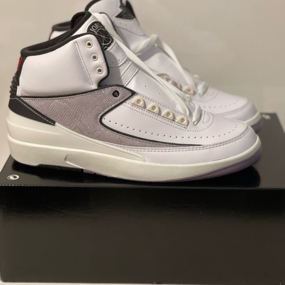 NIKE Air Jordan 2 Python Rare Retro Authentic White Grey High - Picture 4 of 6